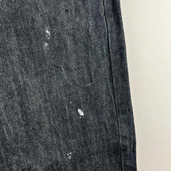 VTG Rocawear Jeans Mens 34 Dark Baggy Y2K Wide Leg Skate Denim Grunge Hip Hop - Picture 4 of 9